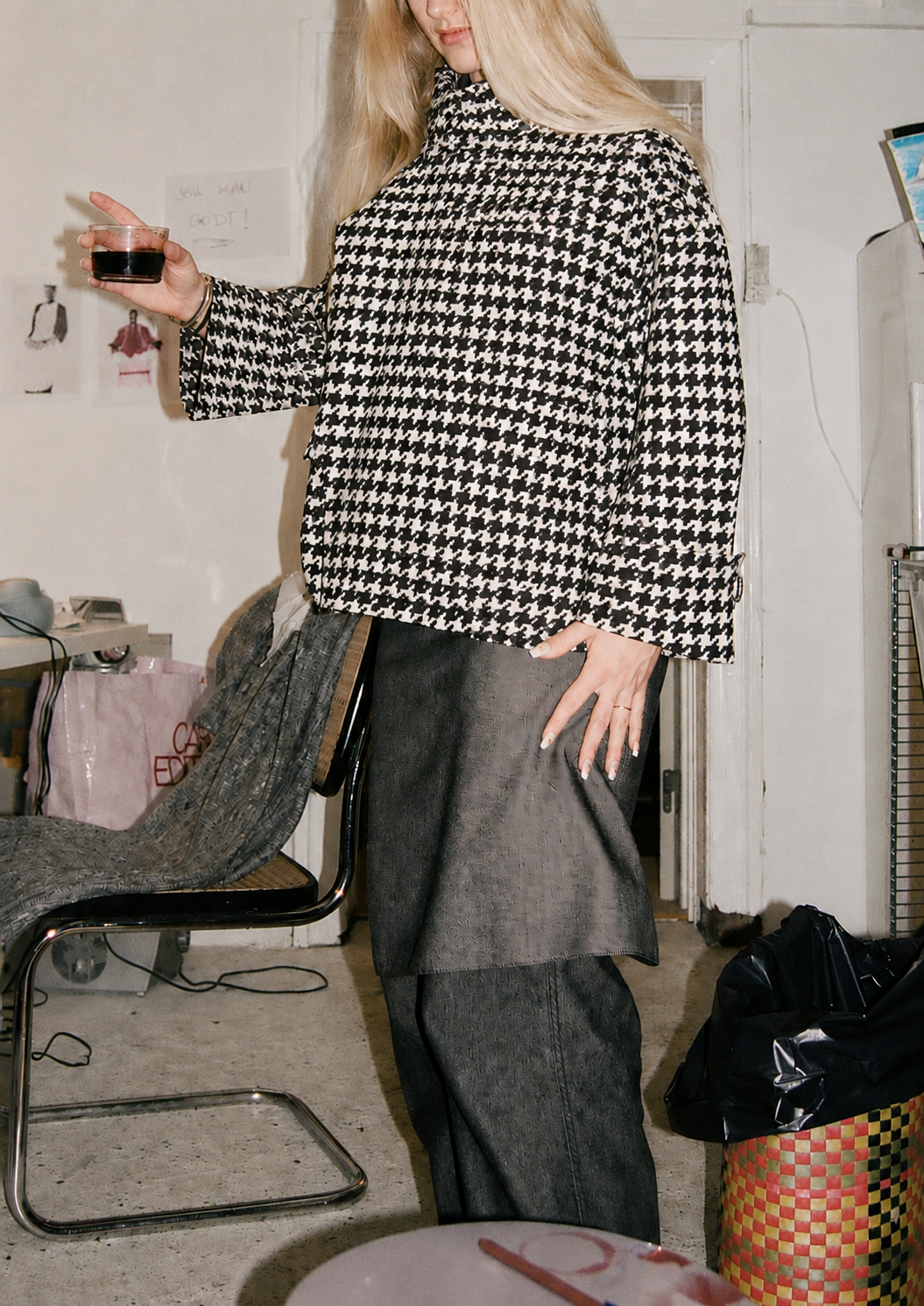 ASTA HOUNDSTOOTH JACKET