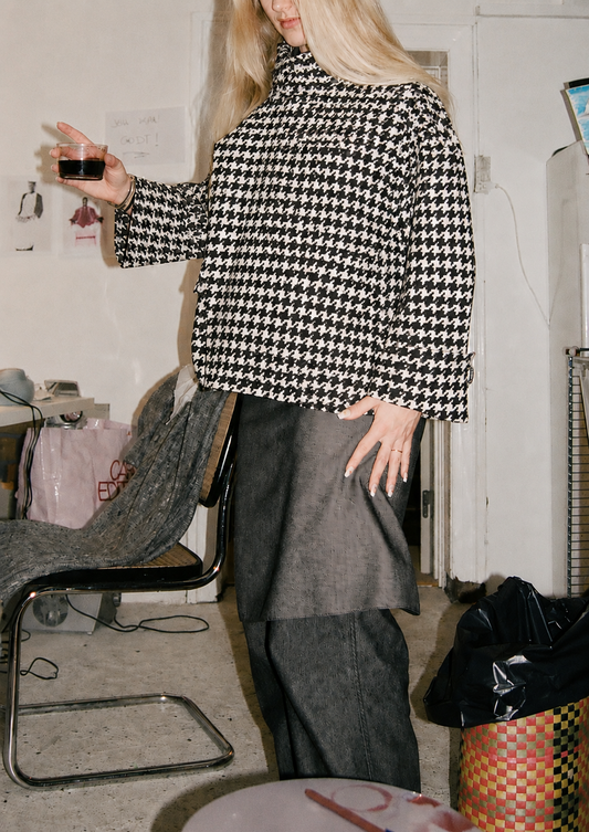 ASTA HOUNDSTOOTH JACKET